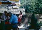 1989 Ardeche 02 08  Frokost i Vals de Bains
