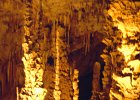 1989 Ardeche 03 01  Aven de Orgnac Staglamitter ca 115 meter under jordens overflade