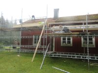Det store tage rives af