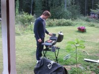 Man skal jo udnytte arbejdskraften. Olivr er god ved en grill
