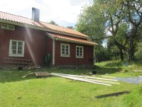 Færdigt arbejde 17.august. Stilladset pillet ned.