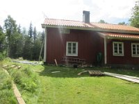 Færdigt arbejde 17.august. Stilladset pillet ned.