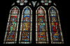 Farverige glasmosaik-vinduer Farverige glasmosaik-vinduer